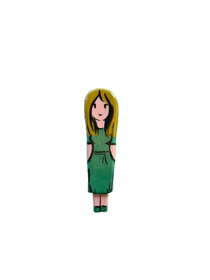 Personaggio Donna Verde Abito