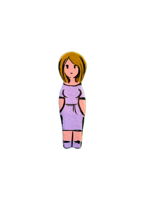 Personaggio Donna Lilla Abito