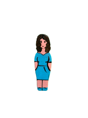 Personaggio Donna Turchese Vestito