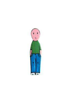 Uomo Verde e azzurro