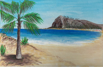 Spiaggia Siciliana con Palma