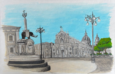 Piazza del Duomo con elefante